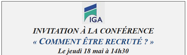 Invitation à la conférence 